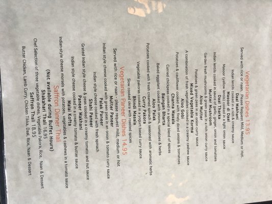 Menu photo 5 Saffron Indian Cuisine Burnaby, BC Menu photo 5 Saffron Indian Cuisine Burnaby, BC
