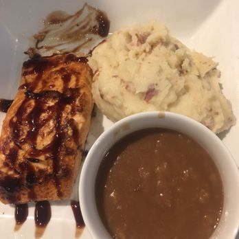 Alberto's Pub and Pizza - Balsamic glazed salmon and mashed potatoes. - Italian Near Me - Norton, Massachusetts Alberto's Pub and Pizza - Balsamic glazed salmon and mashed potatoes. - Italian Near Me - Norton, Massachusetts