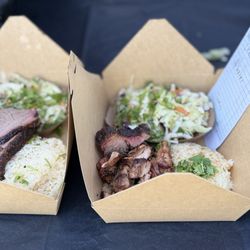 Nox Barbecue - Brisket and Chicken plate