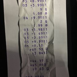Bravo Bargain - You can the see date on the receipt. It's Sunday night.