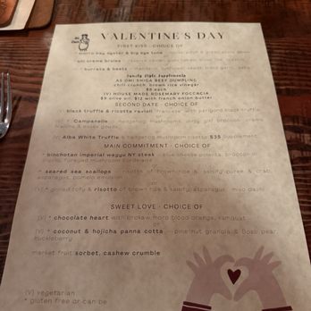 3rd Cousin - Valentine's Day Menu - New American Near Me - San Francisco, California 3rd Cousin - Valentine's Day Menu - New American Near Me - San Francisco, California