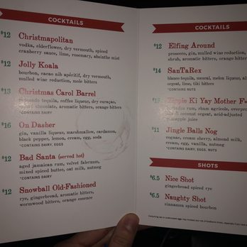 Barrel Proof - Christmas Miracle Pop Up Menu - Pubs Near Me - New Orleans, Louisiana