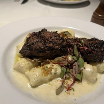Shadowbrook - Black Truffle Gnocchi and steak - American Near Me - Capitola, California Shadowbrook - Black Truffle Gnocchi and steak - American Near Me - Capitola, California