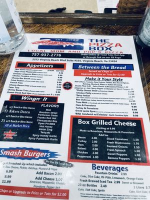 Menu photo 7 The Pizza Box Virginia Beach, VA