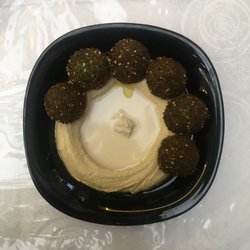 Eat Bar - Falafel with hummus.