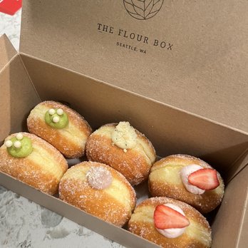 The Flour Box - Gen-Matcha, Almond Poppy, Sweet Taro, Strawberry Cream - Bakeries Near Me - Seattle, Washington The Flour Box - Gen-Matcha, Almond Poppy, Sweet Taro, Strawberry Cream - Bakeries Near Me - Seattle, Washington