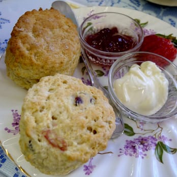 Pamela's - Sconces with cream & jam - Tea Rooms Near Me - Huntington Beach, California Pamela's - Sconces with cream & jam - Tea Rooms Near Me - Huntington Beach, California