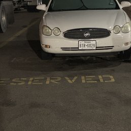 "Reserve parking for semis" "Reserve parking for semis"