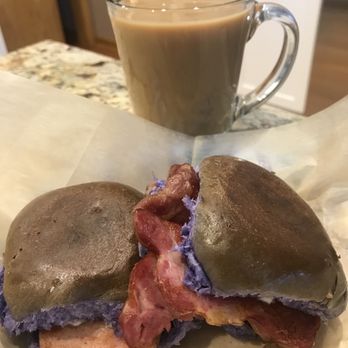 Valerio's Tropical Bakeshop - Ube pandesal with spam and smoked butt - Bakeries Near Me - Chicago, Illinois Valerio's Tropical Bakeshop - Ube pandesal with spam and smoked butt - Bakeries Near Me - Chicago, Illinois