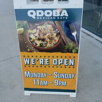 QDOBA Mexican Eats - Hours of operation - Fast Food Near Me - Dayton, Ohio QDOBA Mexican Eats - Hours of operation - Fast Food Near Me - Dayton, Ohio