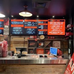 Half of the menu Half of the menu