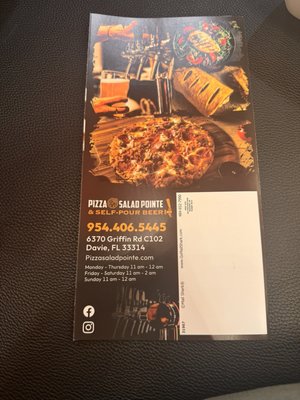 Menu photo 5 Pizza Salad Pointe & Self-Pour Beer Davie, FL