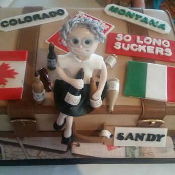 Glace Cakes - Suitcase, retirement cake - Custom Cakes Near Me
