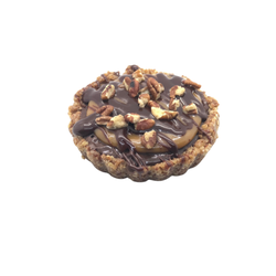 One More Bite Organic Desserts - Turtle Pecan Tart; decadent and gluten-free