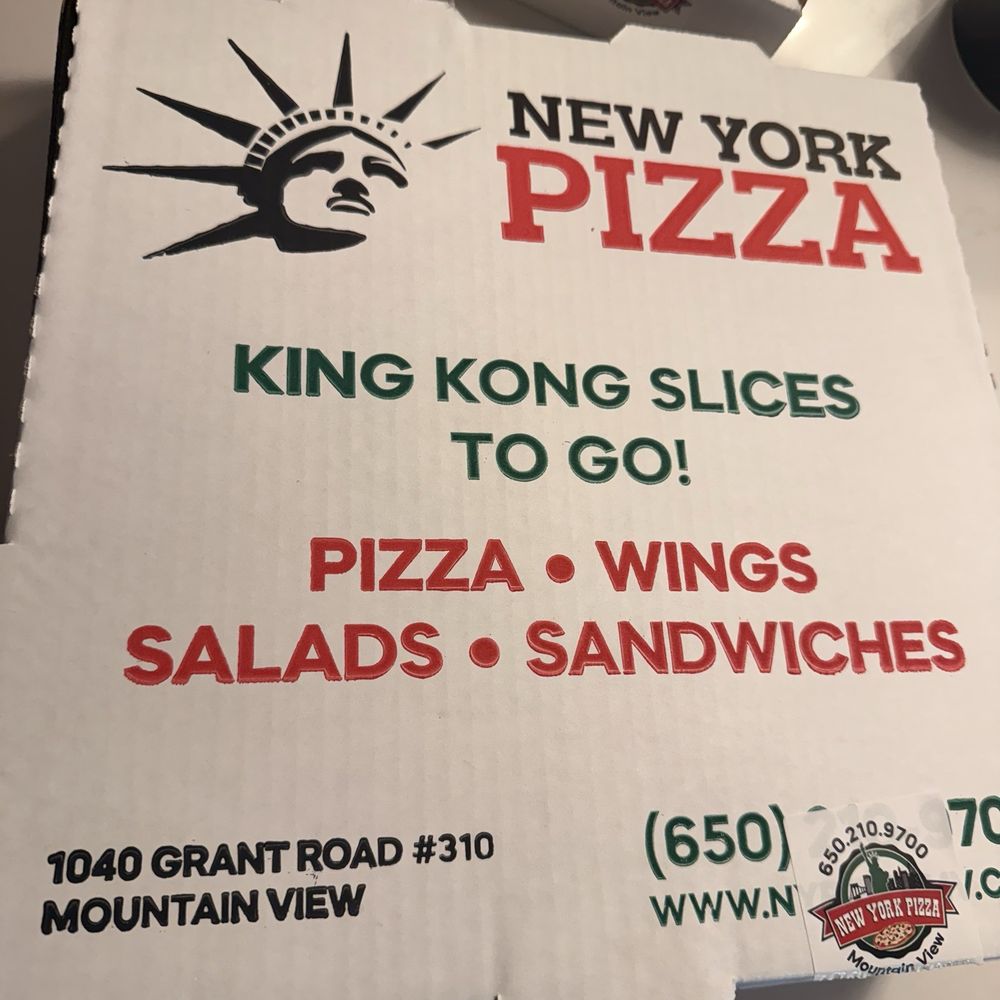 New York Pizza - Pizza box - Pizza Near Me - Mountain View, California