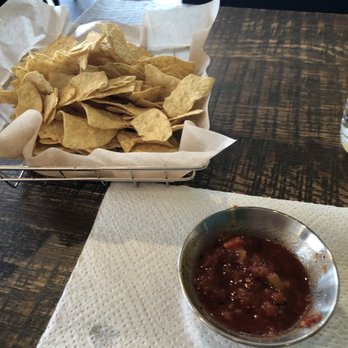 Cantina 52 - Out of a bag salty nacho chips and salsa sauce that taste like it's from Costco. Does not seem homemade at all. - Dance Clubs Near Me - Crystal Lake, Illinois