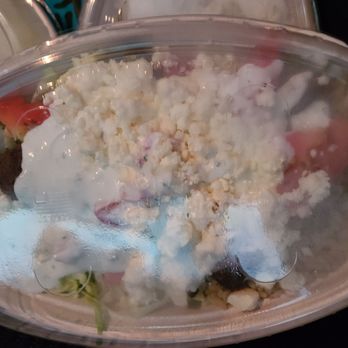 Eat Greek - Bowl with falafel - to go - Food Trucks Near Me - Rochester, New York Eat Greek - Bowl with falafel - to go - Food Trucks Near Me - Rochester, New York