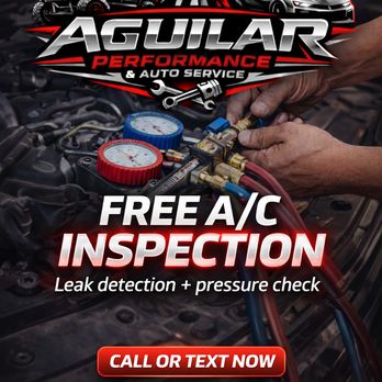 Aguilar Performance & Auto Service - Free a/c inspections - Auto Repair Near Me - Dallas, Texas Aguilar Performance & Auto Service - Free a/c inspections - Auto Repair Near Me - Dallas, Texas