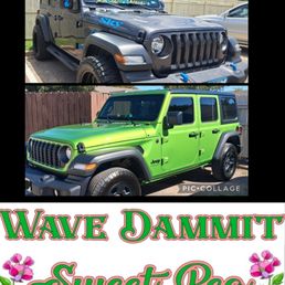 Top pic is my 1st Jeep w/ the decals that Farrar Decals and Designs made. The bottom is my new Jeep with pics of the new decals.