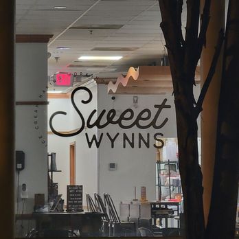 Sweet Wynns - a view of a store through a window - Ice Cream & Frozen Yogurt Near Me - Richmond, Virginia