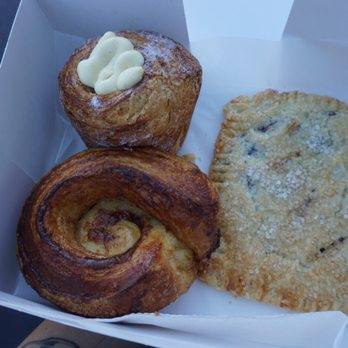 Sweet Rustic Bake Shop - My selections- morning bun , vanilla bean cruffin, blueberry cheesecake pop tart - Desserts Near Me Sweet Rustic Bake Shop - My selections- morning bun , vanilla bean cruffin, blueberry cheesecake pop tart - Desserts Near Me