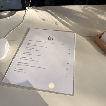 Isa Matcha - Menu - Coffee & Tea Near Me - Houston, Texas