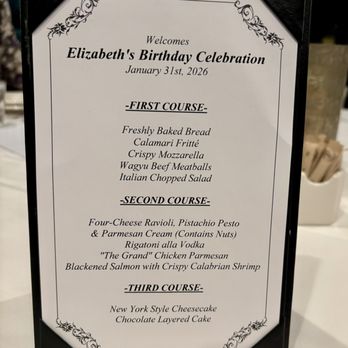 Maggiano's Little Italy - menu - Italian Near Me - Austin, Texas