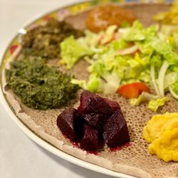 Lucy Ethiopian Restaurant - Veggie Combo