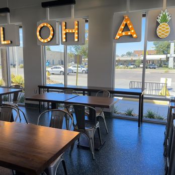 Hawaiian Bros Island Grill - tables and chairs in a restaurant - Hawaiian Near Me - Waco, Texas Hawaiian Bros Island Grill - tables and chairs in a restaurant - Hawaiian Near Me - Waco, Texas