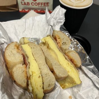 The Lab Tampa - Breakfast Bagel Sandwich - Coffee Roasteries Near Me - Tampa, Florida
