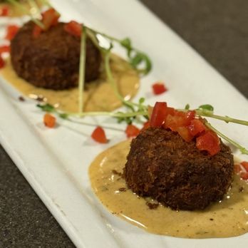 Wild River Grille - Crab and Salmon Cakes - New American Near Me - Reno, Nevada Wild River Grille - Crab and Salmon Cakes - New American Near Me - Reno, Nevada
