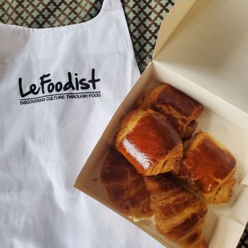 Le Foodist - Yes, I made those pain au chocolat AND butter croissants shown in the box in photo. What a SUPER FUN class - Cooking Schools Near Me - Paris, 75