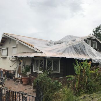 Superior Roof Solutions - The plastic they put on the roof blew off the back of the house during a storm. - Roofing Near Me - Sylmar, California Superior Roof Solutions - The plastic they put on the roof blew off the back of the house during a storm. - Roofing Near Me - Sylmar, California
