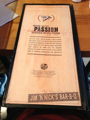 Menu photo 8 Jim 'N Nick's Bar-B-Q Prattville, AL Menu photo 8 Jim 'N Nick's Bar-B-Q Prattville, AL
