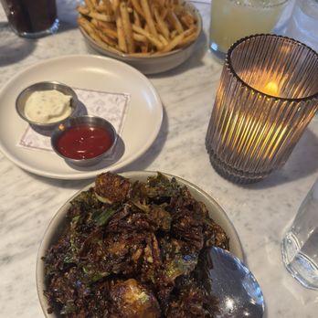 The Henry - Parmesan Truffle Fries, Umami Brussels Sprouts - New American Near Me - Phoenix, Arizona The Henry - Parmesan Truffle Fries, Umami Brussels Sprouts - New American Near Me - Phoenix, Arizona