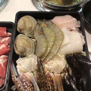 Spring Shabu-Shabu - Seafood combo platter - Japanese Near Me - Flushing, New York Spring Shabu-Shabu - Seafood combo platter - Japanese Near Me - Flushing, New York