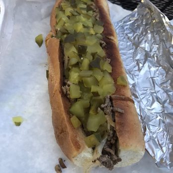 Carl's Steak Subs - Steak & Cheese with cooked onions and extra extra pickles - Sandwiches Near Me - Waltham, Massachusetts
