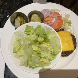 Deconstructed Cheeseburger turned into a low carb salad