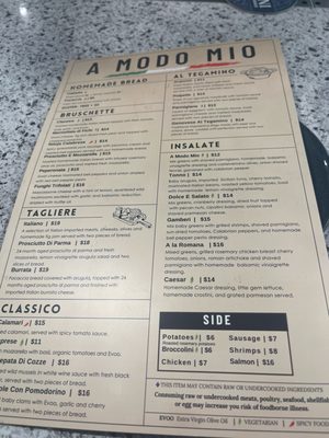 Menu photo 5 A Modo Mio Mesa, AZ