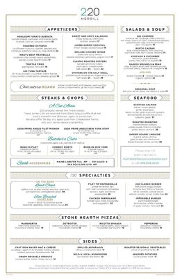 Menu photo 7 220 Merrill Birmingham, MI