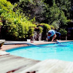 Fountain Blue Pool Services - Cleaning Skimmer Basket