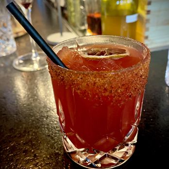 Red Ash - The blood orange margarita for one. I did not share. - Italian Near Me - Austin, Texas