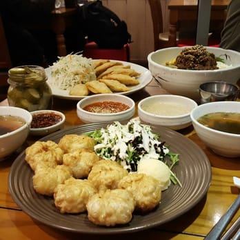 Mandoo - Fried Chicken Dumplings and Vegetarian Mandoo bim bap - Korean Near Me - Adelaide, SA