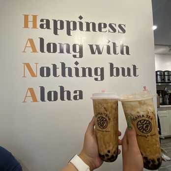 Hana Tea - Brown sugar milk tea with brown sugar boba aka the key to my heart 3 - Bubble Tea Near Me - Honolulu, Hawaii
