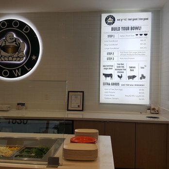Goodbowl - Menu/ start of the line - Mongolian Near Me - Richmond, British Columbia