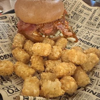The Phoenix Taproom & Kitchen - Buffalo Chicken Sandwich with tots - Beer Bar Near Me - Eau Claire, Wisconsin The Phoenix Taproom & Kitchen - Buffalo Chicken Sandwich with tots - Beer Bar Near Me - Eau Claire, Wisconsin