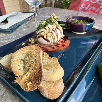The Crazy Cork Wine Bar - Burrata deliciousness. - Wine Bars Near Me - Oviedo, Florida