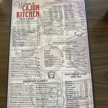 Cajun Kitchen Cafe - Menu 5.30.25 - Cajun/Creole Near Me - Ventura, California