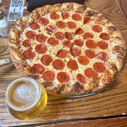 Backcountry Pizza & Tap House - Pliny and pepperoni