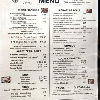 Lobster Guys - Menu on the front door (Sept 2025) - Seafood Near Me - Buena Park, California Lobster Guys - Menu on the front door (Sept 2025) - Seafood Near Me - Buena Park, California
